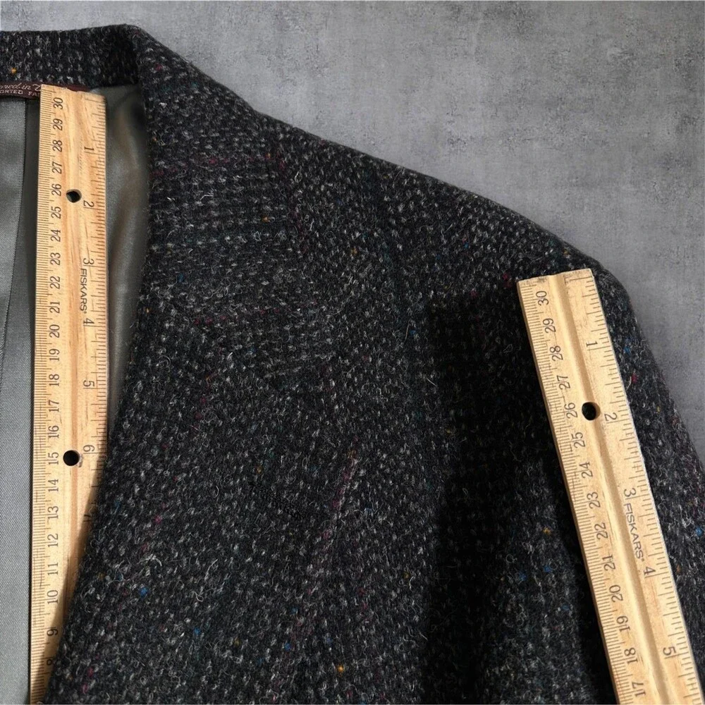 REDWOOD ROSS Vintage Men's Blazer Sport Coat Two Button Jacket 44L TWEED WOOL